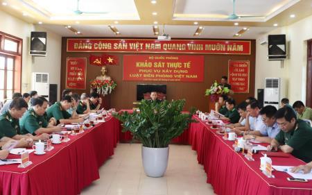Bộ Quốc phòng khảo sát thực tế phục vụ xây dựng Luật Biên phòng Việt Nam