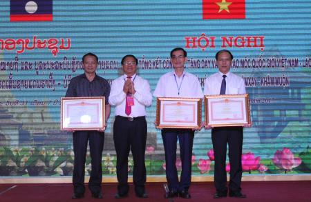 Tổng kết công tác tăng dày và tôn tạo mốc quốc giới Việt - Lào trên địa bàn Hà Tĩnh