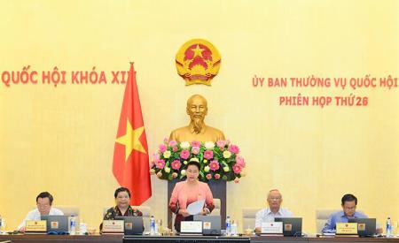 Ủy ban Thường vụ Quốc hội khai mạc Phiên họp thứ 26
