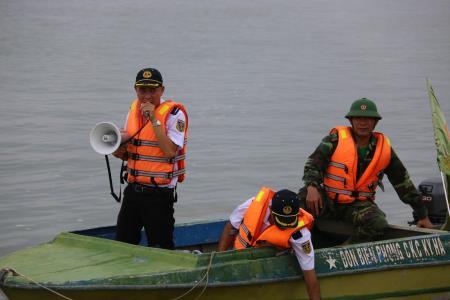 Quảng Nam: Diễn tập ứng phó sự cố tràn dầu trên biển
