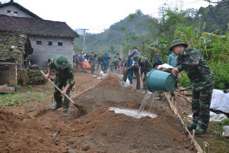 Đoàn viên thanh niên BĐBP xung kích trong thực hiện nhiệm vụ