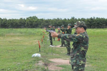 Bộ Chỉ huy BĐBP tỉnh Tây Ninh kiểm tra 4 nội dung bắn đạn thật
