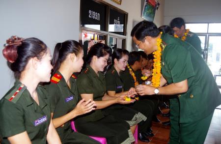 Thăm, chúc Tết lực lượng vũ trang tỉnh Savanakhet, Lào