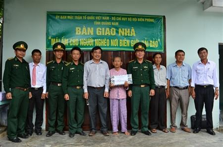 BĐBP Quảng Nam bàn giao nhà “Mái ấm cho người nghèo nơi biên giới, hải đảo”