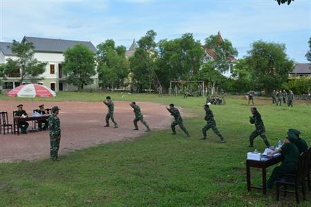 Thi huấn luyện Điều lệnh giỏi và Hội thao võ thuật 2014