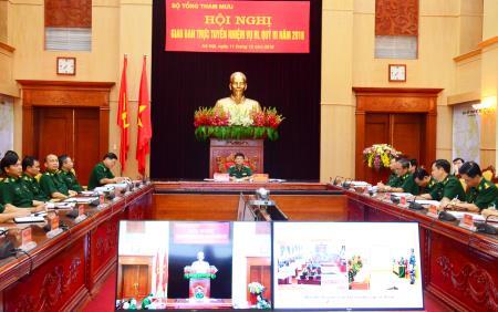 Giao ban trực tuyến nhiệm vụ huấn luyện Quý III năm 2018