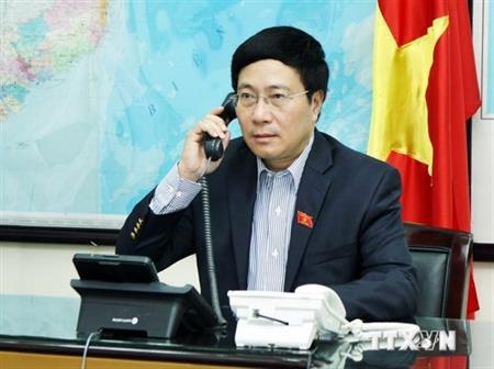 Phó Thủ tướng điện đàm với Ngoại trưởng Hoa Kỳ về Biển Đông