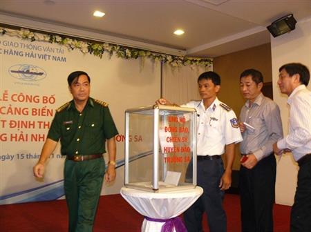 Thành lập Cảng vụ Hàng hải Nha Trang tại Trường Sa