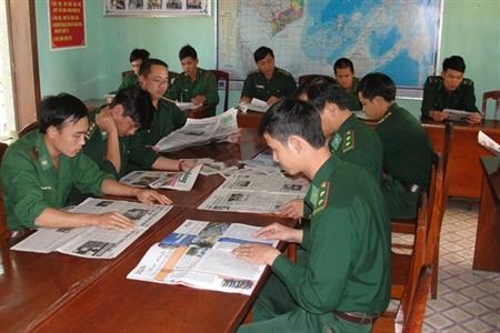 "Điểm sáng văn hóa" ở Đồn BP Đề Gi