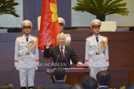 Đồng chí Nguyễn Phú Trọng tuyên thệ nhậm chức Chủ tịch nước