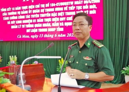 BĐBP Cà Mau: Tiếp tục đổi mới, tăng cường công tác tuyên truyền đặc biệt trong thời kỳ mới