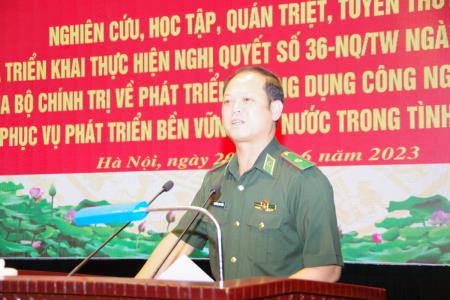Đảng ủy BĐBP tổ chức nghiên cứu, học tập, triển khai thực hiện Nghị quyết số 36-NQ/TW của Bộ Chính trị