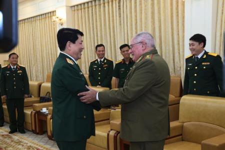 Đại tướng Lương Cường hội kiến Bộ trưởng Bộ các Lực lượng vũ trang Cách mạng Cuba