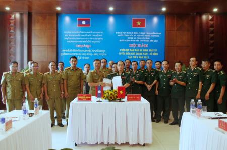 Phối hợp đảm bảo an ninh, trật tự tuyến biên giới Quảng Nam - Sê Kông