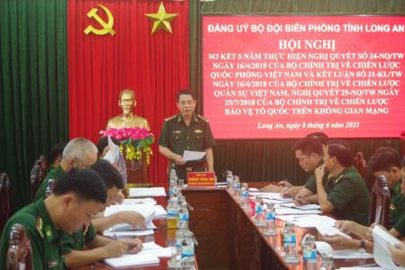Đảng ủy BĐBP Long An sơ kết 5 năm thực hiện Nghị quyết số 24, Kết luận số 31 và Nghị quyết số 29 của Bộ Chính trị