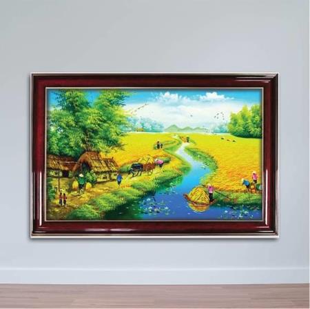 Tạo điểm nhấn tinh tế với tranh treo phòng khách của Hapo Decor