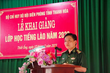 BĐBP Thanh Hóa: Khai giảng lớp học tiếng Lào cho cán bộ, công chức địa phương và cán bộ BĐBP
