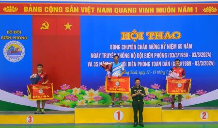BĐBP Quảng Bình: Tổ chức thành công Hội thao bóng chuyền Bảng C khu vực I năm 2023