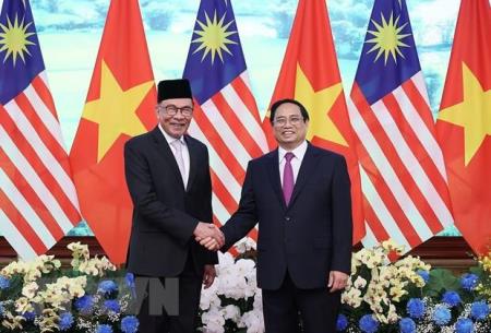Thủ tướng Phạm Minh Chính hội đàm với Thủ tướng Malaysia Anwar Ibrahim