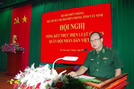 BĐBP Tây Ninh tổng kết thực hiện Luật Sĩ quan QĐND Việt Nam