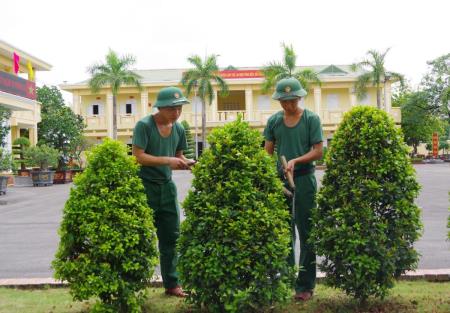 Điểm sáng trong xây dựng đơn vị chính quy, sáng, xanh, sạch, đẹp