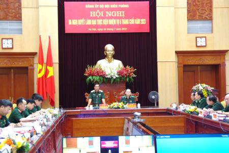 Đảng ủy BĐBP ra Nghị quyết lãnh đạo thực hiện nhiệm vụ 6 tháng cuối năm 2023
