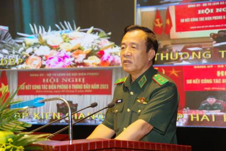 Đảng ủy, Bộ Tư lệnh BĐBP sơ kết công tác Biên phòng 6 tháng đầu năm 2023