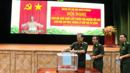 Đảng ủy BĐBP lấy phiếu tín nhiệm các đồng chí Ủy viên Ban Thường vụ Đảng ủy BĐBP; cán bộ chỉ huy, quản lý cấp Bộ Tư lệnh BĐBP