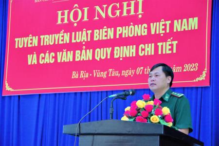 Bà Rịa - Vũng Tàu: Tuyên truyền Luật Biên phòng Việt Nam cho cán bộ, nhân dân xã Phước Thuận