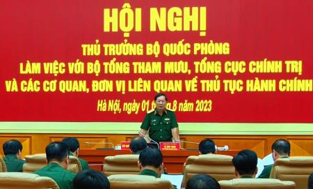 Bộ Quốc phòng đẩy mạnh cải cách thủ tục hành chính