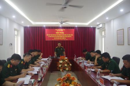 Khảo sát thực hiện Quy chế công tác tổ chức xây dựng Đảng trong Quân đội tại Hải đoàn Biên phòng 38