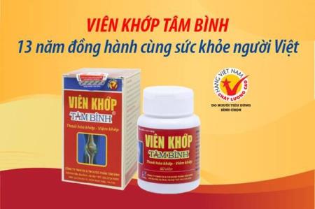 Viên khớp Tâm Bình - 13 năm đồng hành cùng sức khỏe người Việt