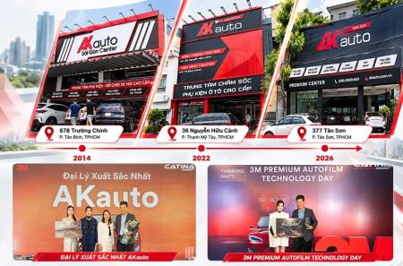 AKauto khai trương chi nhánh Tân Sơn Premium Center: Dán phim cách nhiệt 3M có gì mới?