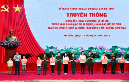 Tổng cục Chính trị QĐND Việt Nam truyền thông hưởng ứng Tháng hành động vì trẻ em