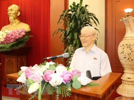 Tổng Bí thư gặp mặt Nhóm Nữ Đại biểu Quốc hội Việt Nam khóa XV