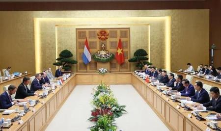 Thủ tướng Phạm Minh Chính hội đàm với Thủ tướng Luxembourg
