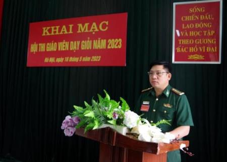 Hội thi Giáo viên dạy giỏi năm 2023 Trường Trung cấp 24 Biên phòng