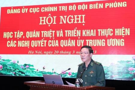 Đảng ủy Cục Chính trị BĐBP: Học tập, quán triệt và triển khai thực hiện các nghị quyết của Quân ủy Trung ương
