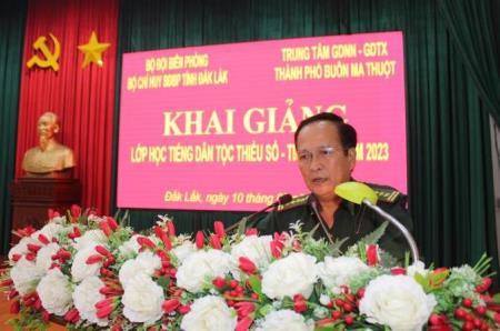 BĐBP tỉnh Đắk Lắk khai giảng lớp học tiếng Ê Đê