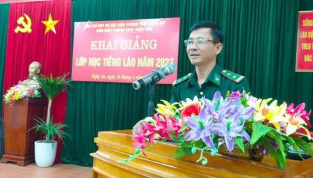 Bồi dưỡng tiếng dân tộc Mông, tiếng Lào cho sĩ quan, quân nhân chuyên nghiệp năm 2023