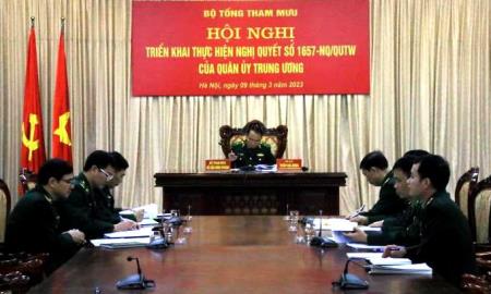 Quán triệt, triển khai Nghị quyết 1657-NQ/QUTW của Quân ủy Trung ương
