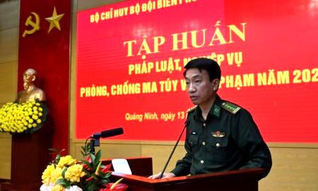 BĐBP Quảng Ninh tổ chức tập huấn nghiệp vụ phòng, chống ma túy và tội phạm năm 2023