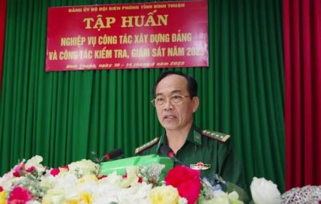 BĐBP Bình Thuận: Tập huấn nghiệp vụ công tác xây dựng Đảng và kiểm tra, giám sát