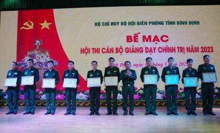 Các đơn vị BĐBP tổ chức thành công Hội thi cán bộ giảng dạy chính trị năm 2023