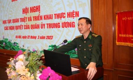 Cục Hậu cần BĐBP: Học tập, quán triệt và triển khai thực hiện các Nghị quyết của Quân ủy Trung ương