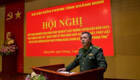 Rút kinh nghiệm tình hình chấp hành kỷ luật trong BĐBP Quảng Ninh