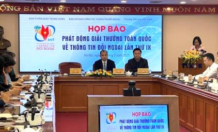 Phát động Giải thưởng toàn quốc về thông tin đối ngoại lần thứ IX