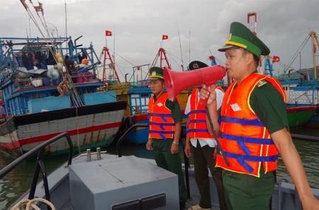 BĐBP chủ động, gấp rút ứng phó với bão số 9