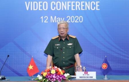 Hội nghị trực tuyến Nhóm làm việc Quan chức Quốc phòng cấp cao ASEAN
