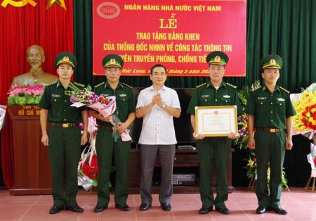 Đồn Biên phòng Đức Long nhận Bằng khen của Thống đốc Ngân hàng Nhà nước Việt Nam